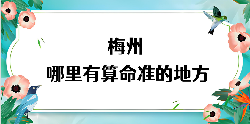 梅州哪里有算命的比较准的地方（揭秘梅州算命最灵的几个地方）
