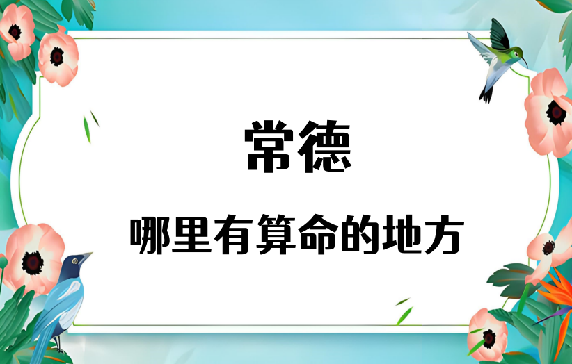 常德哪里有算命准的地方（推荐几个常德算命很准的大师）