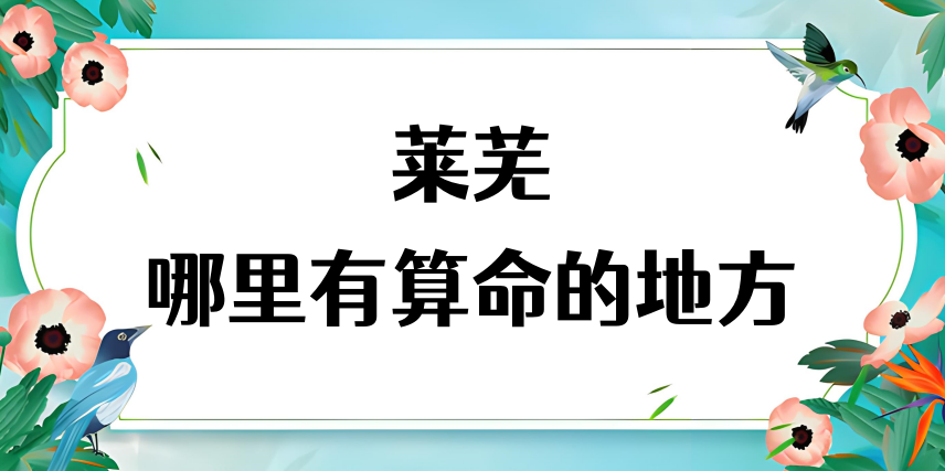 莱芜哪里有算命准的高人?跪求地址，莱芜哪个小区算命准