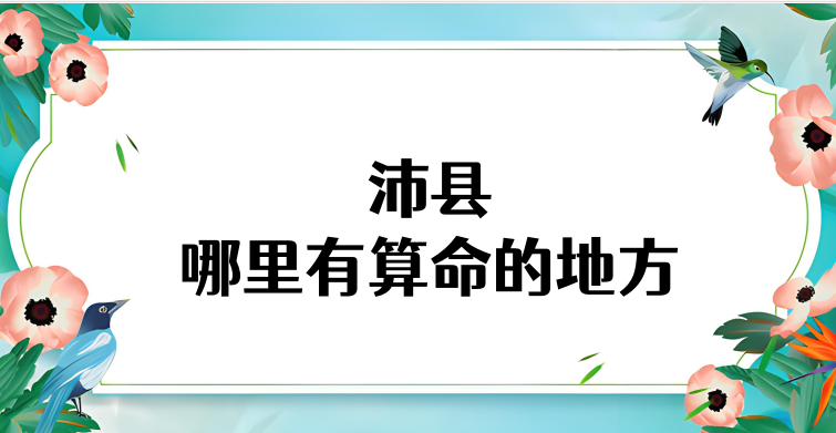 沛县有什么算命很灵的算命馆 揭秘沛县算卦最准的几个寺庙