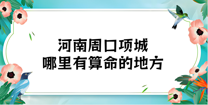 项城市算命厉害的师傅（项城算命准的地方在哪里）